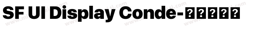 SF UI Display Conde字体转换
